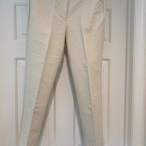 Linen look cream pants